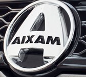 4078 Logo AIXAM chromé fond noir